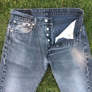 Vintage Levi’s 501 Black Jean Denim VTG button fly